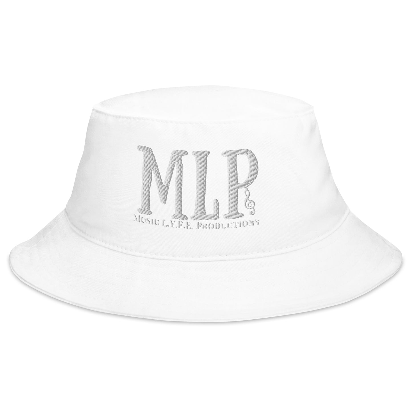 Music L.Y.F.E. Productions White (Bucket Hat)