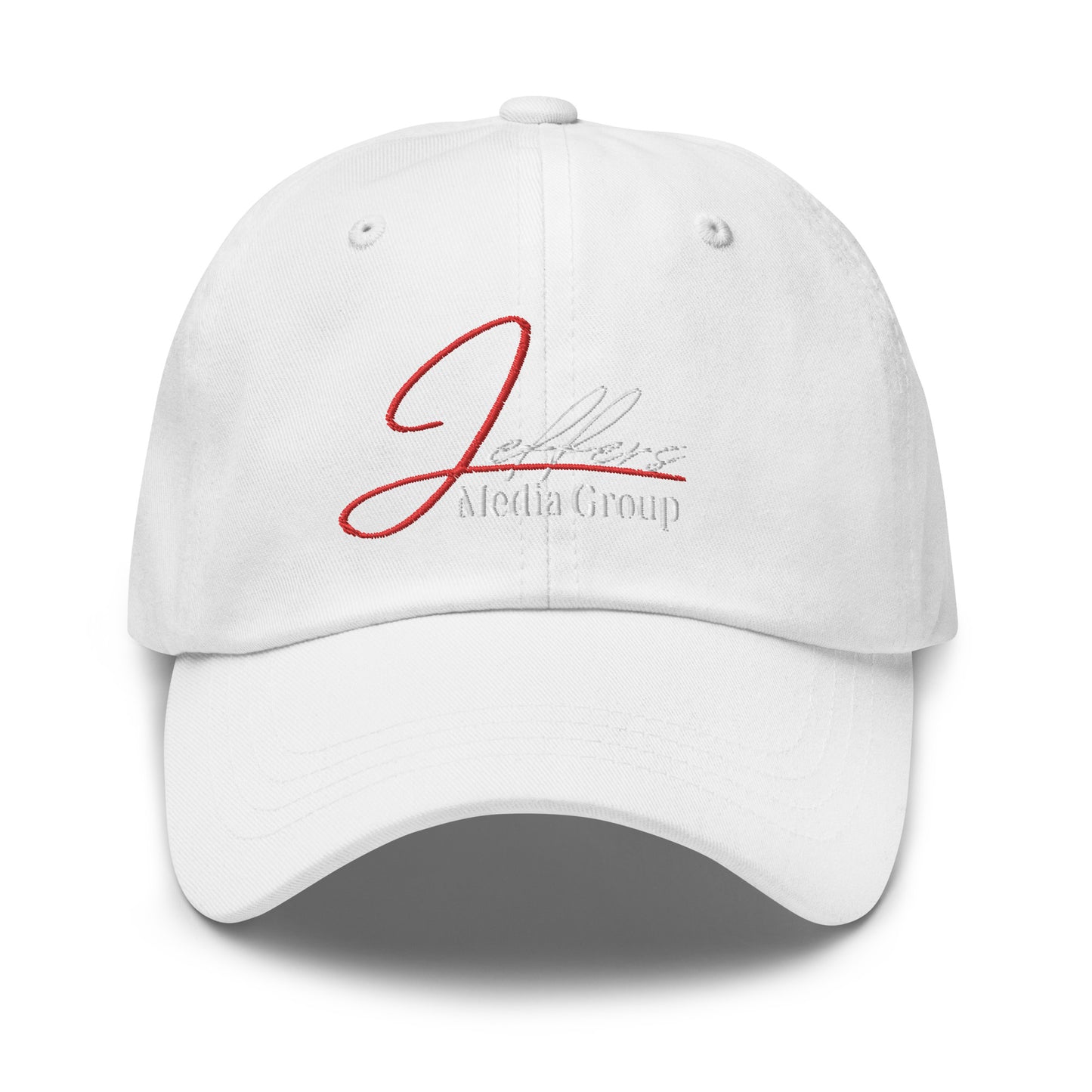 Jeffers Media Group Red J/White Dad Hat