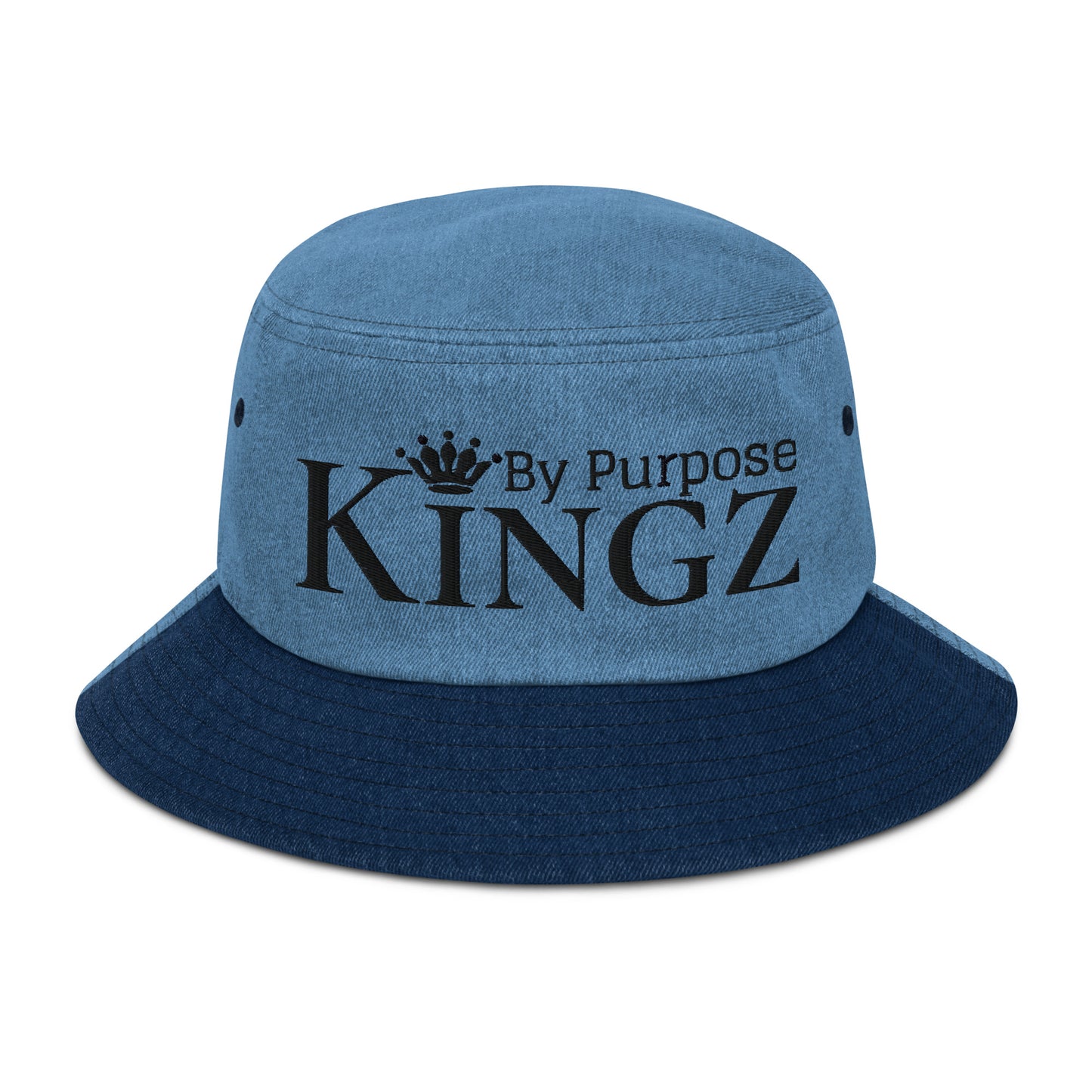 Kingz By Purpose Black Denim Bucket Hat