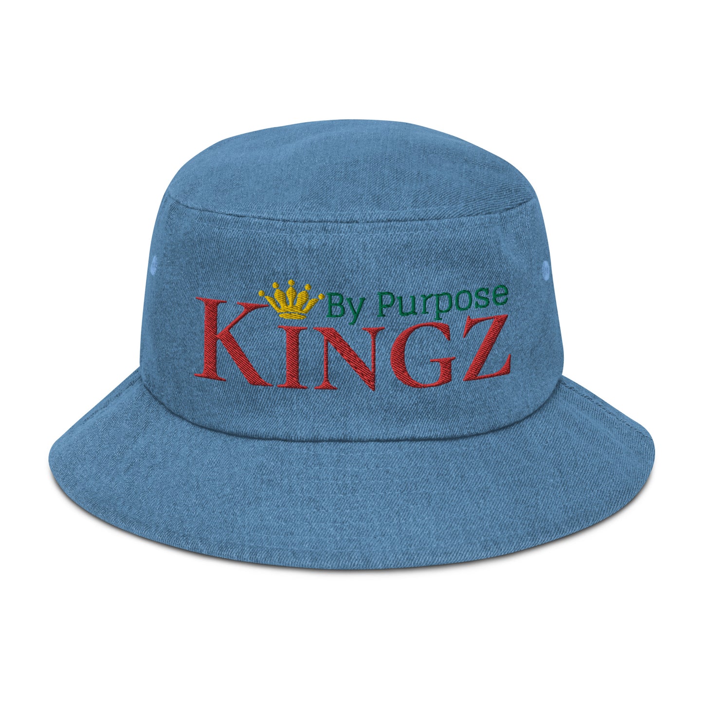 Kingz By Purpose Jah Bless Denim Bucket Hat