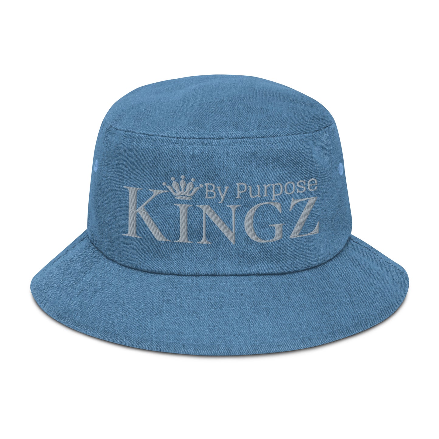 Kingz By Purpose Grey Denim Bucket Hat