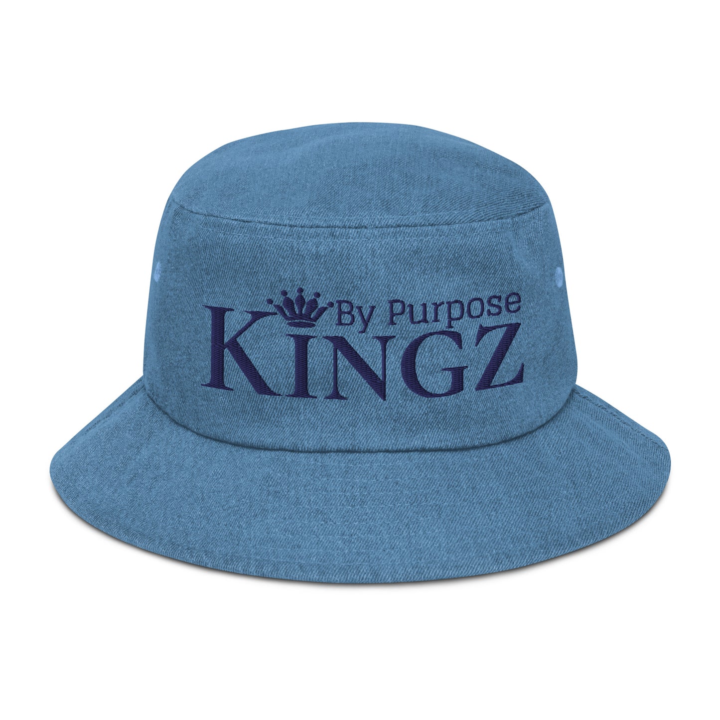 Kingz By Purpose – Fischerhut aus Denim, Marineblau