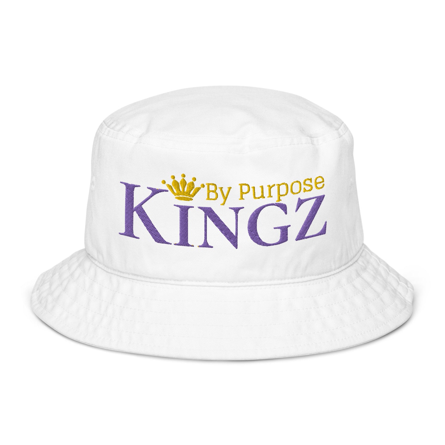 Kingz By Purpose Royal Combo (Purple/Gold/Gold) Organic Bucket Hat
