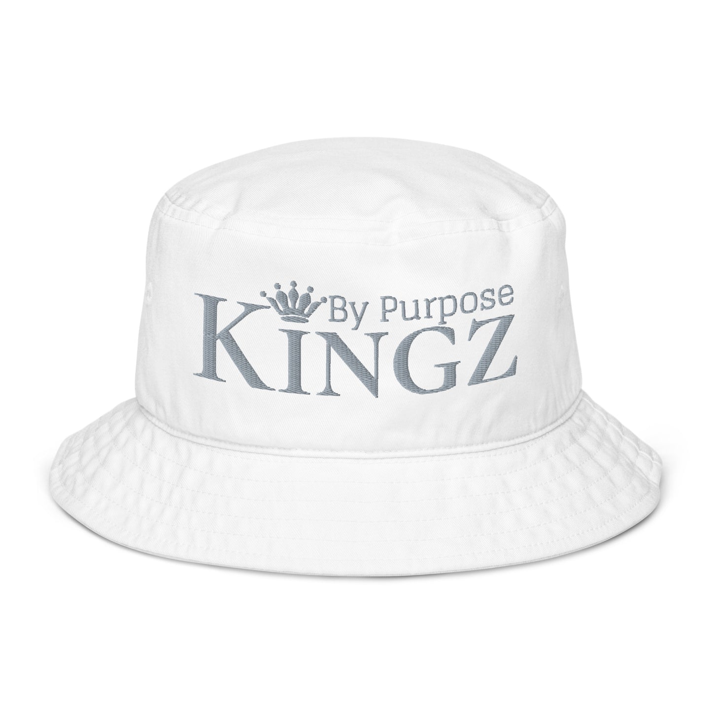 Kingz By Purpose Grey Organic Bucket Hat