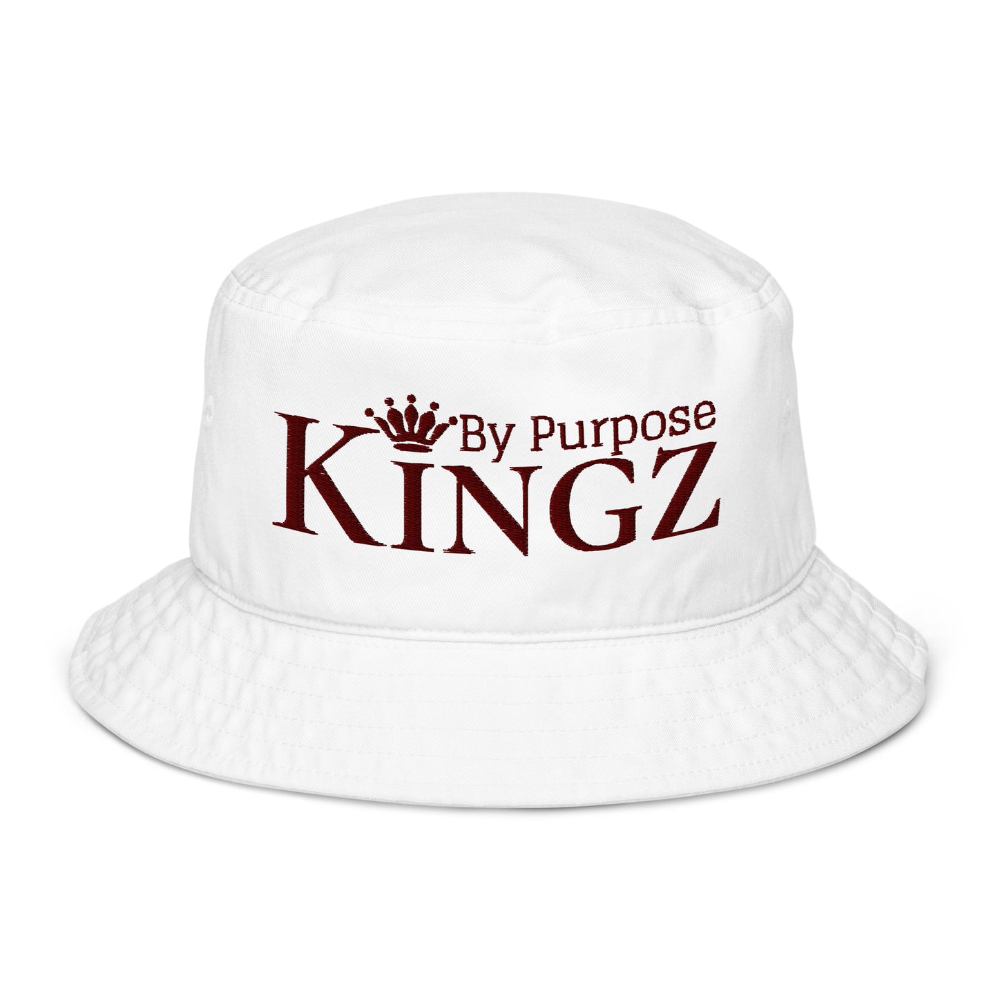 Kingz By Purpose Maroon Organic Bucket Hat