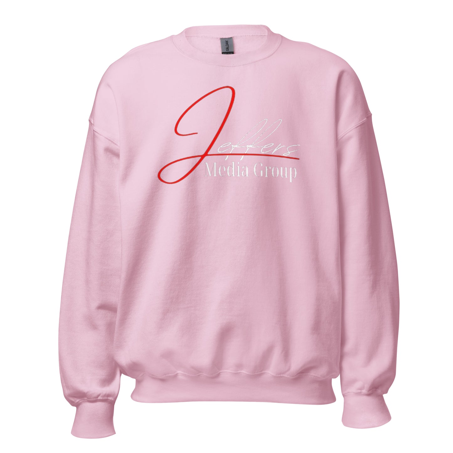 Jeffers Media Group Red J/White Sweatshirt