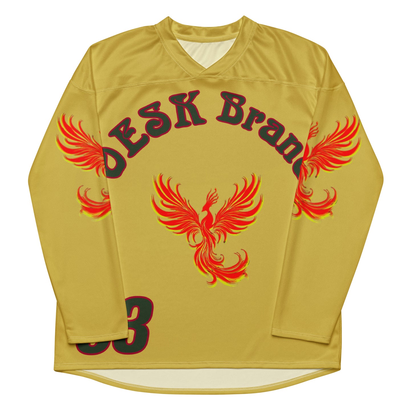 OESK Brand Gold Rush Inverse Hockey Jersey
