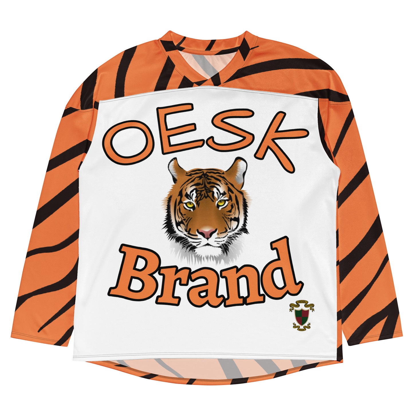 OESK Brand Tiger Style Hockey Jersey