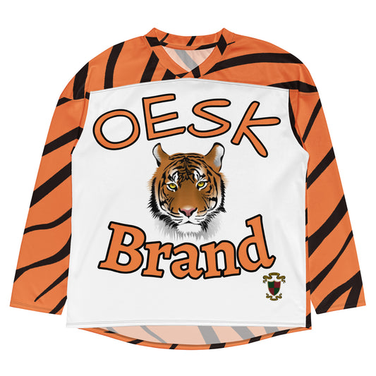 OESK Brand Tiger Style Hockey Jersey