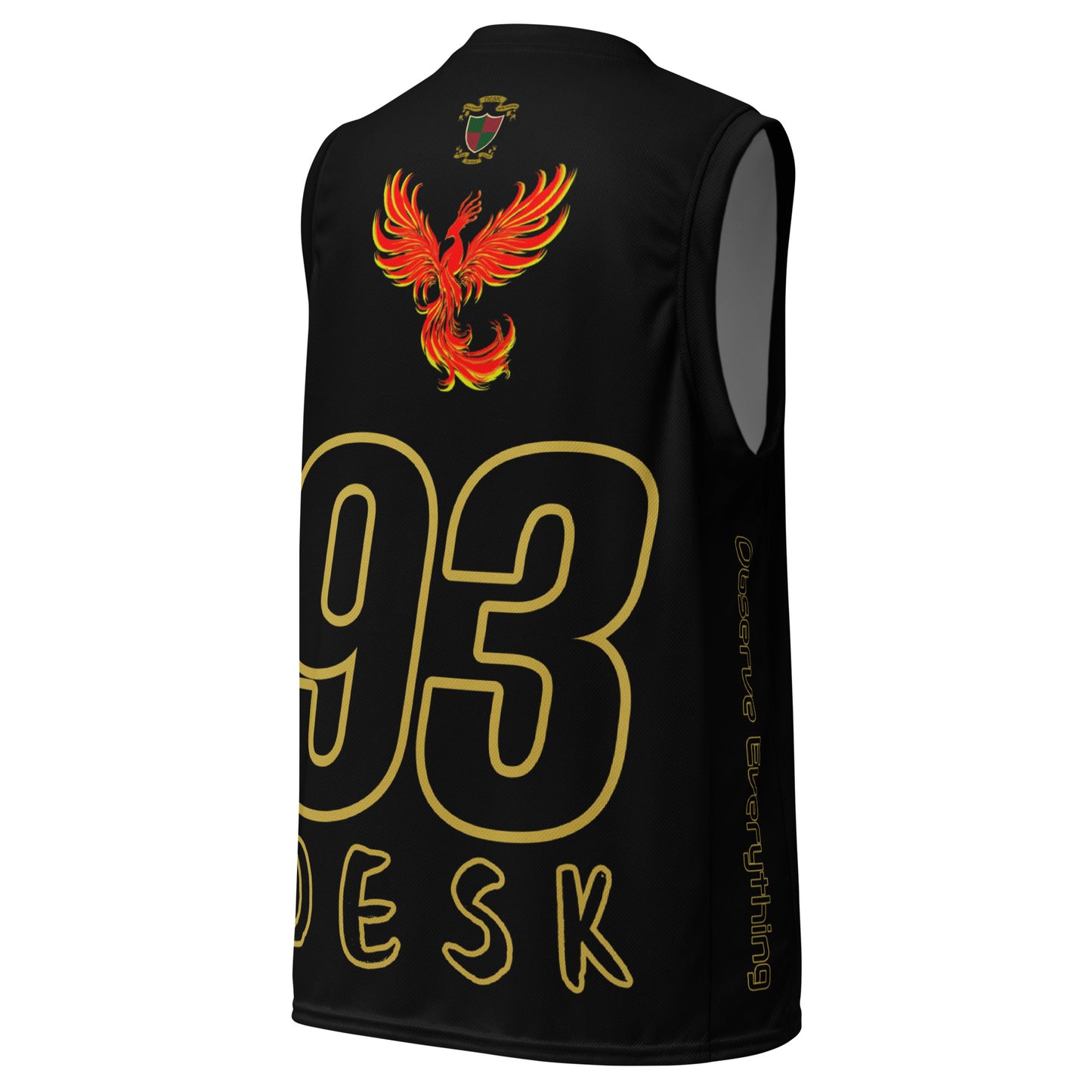 OESK Brand Blackout Color Rush Basketball Jersey
