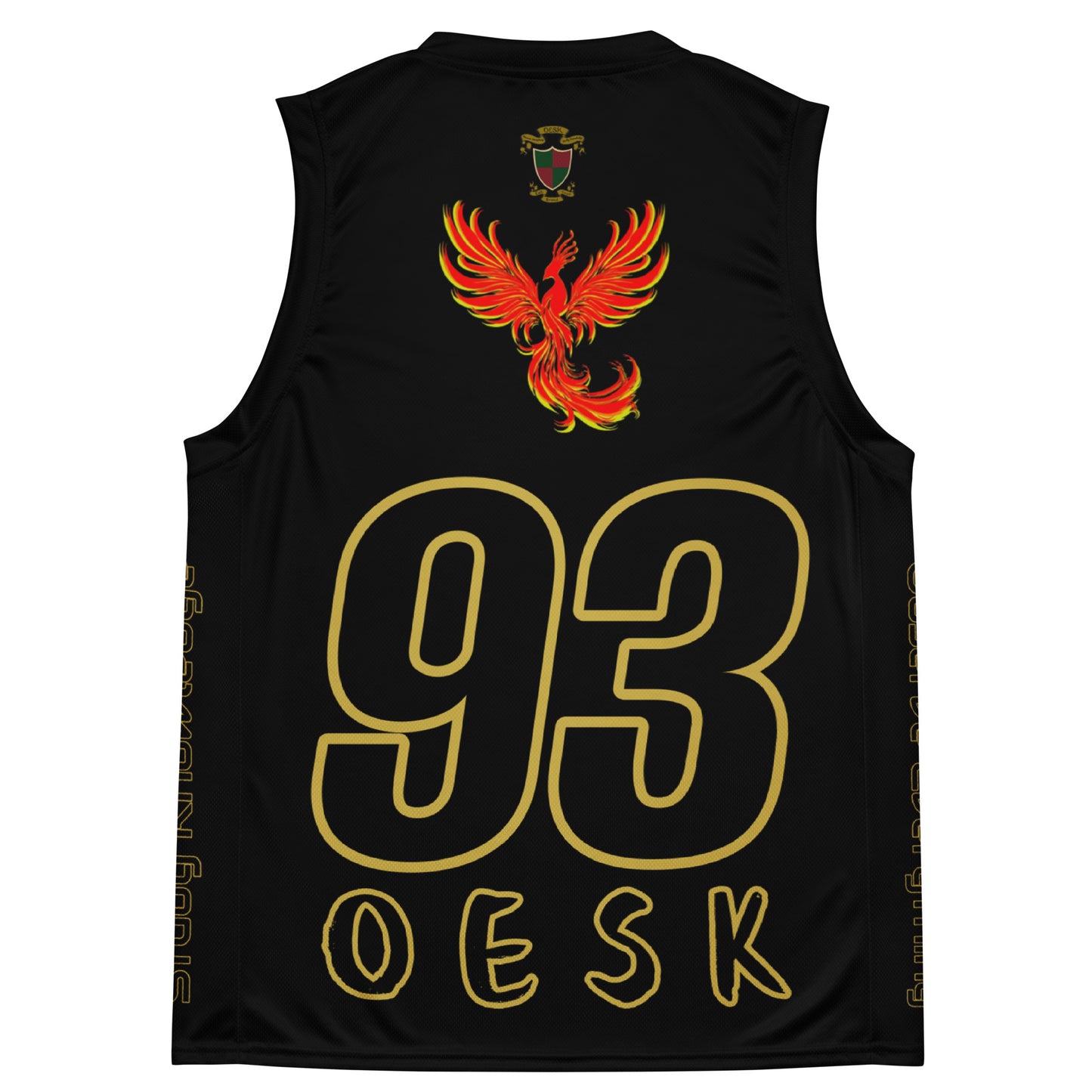 OESK Brand Blackout Color Rush Basketball Jersey