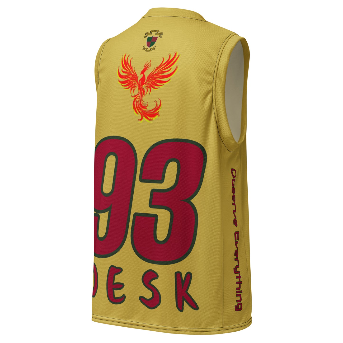 OESK Brand Gold Rush Basketball Jersey