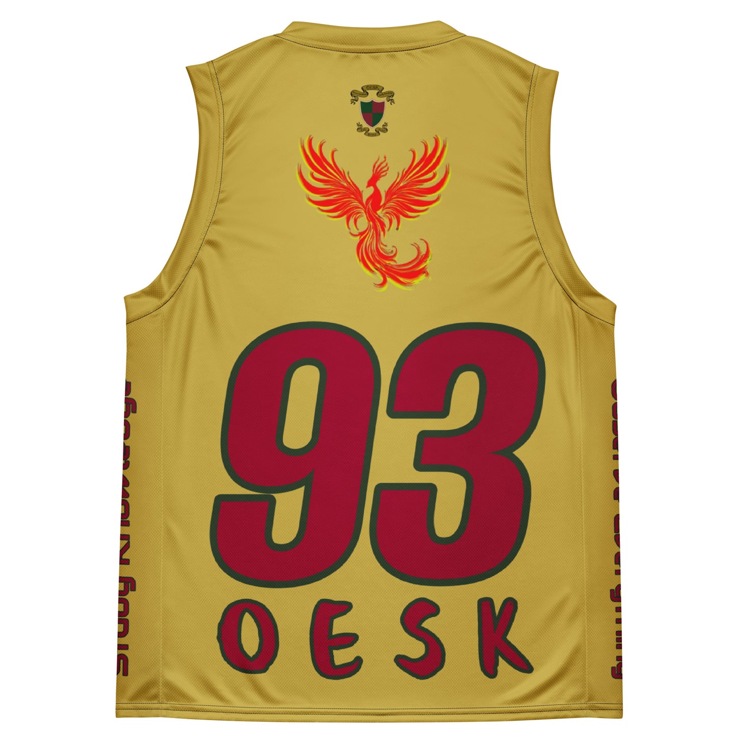 OESK Brand Gold Rush Basketball Jersey