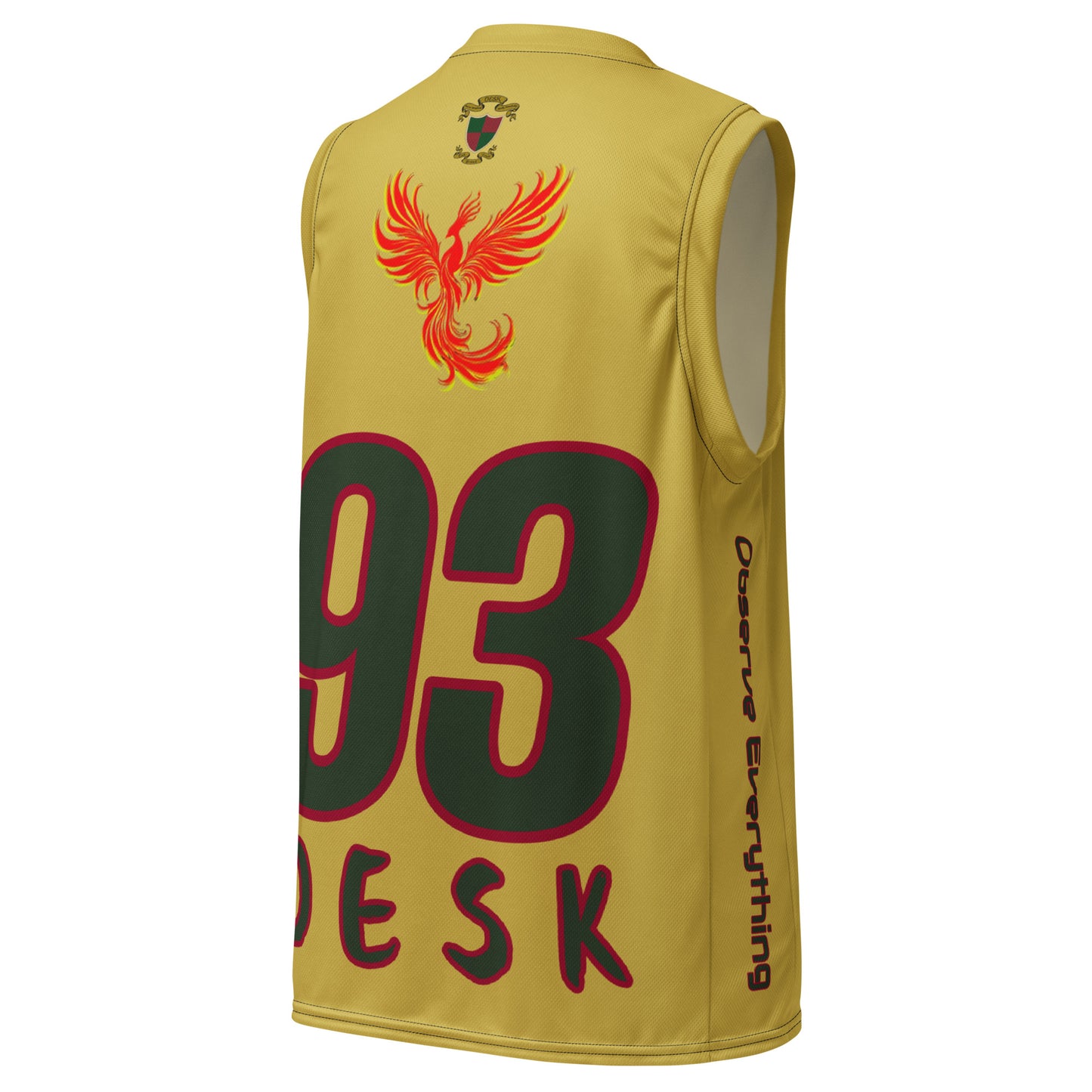 OESK Brand Gold Rush Inverse Basketball Jersey