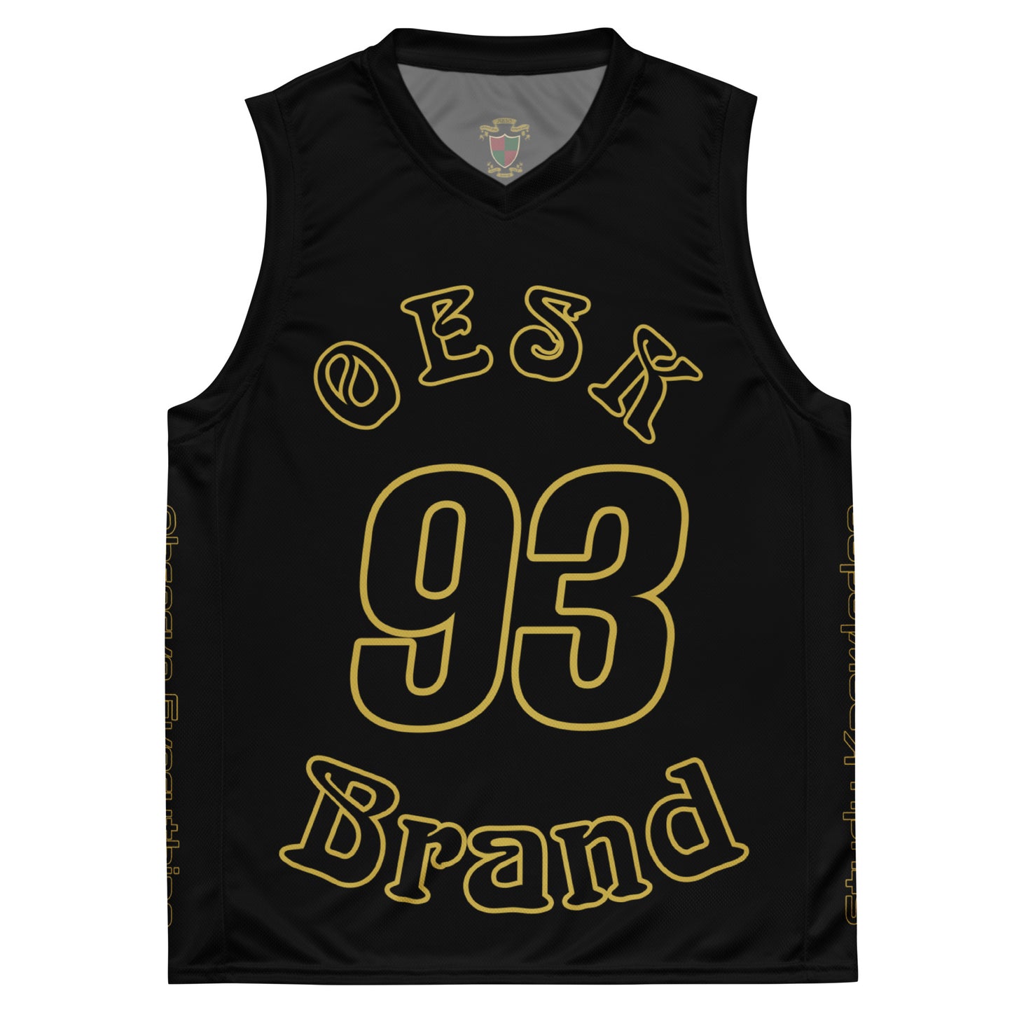 OESK Brand Blackout Color Rush Basketball Jersey