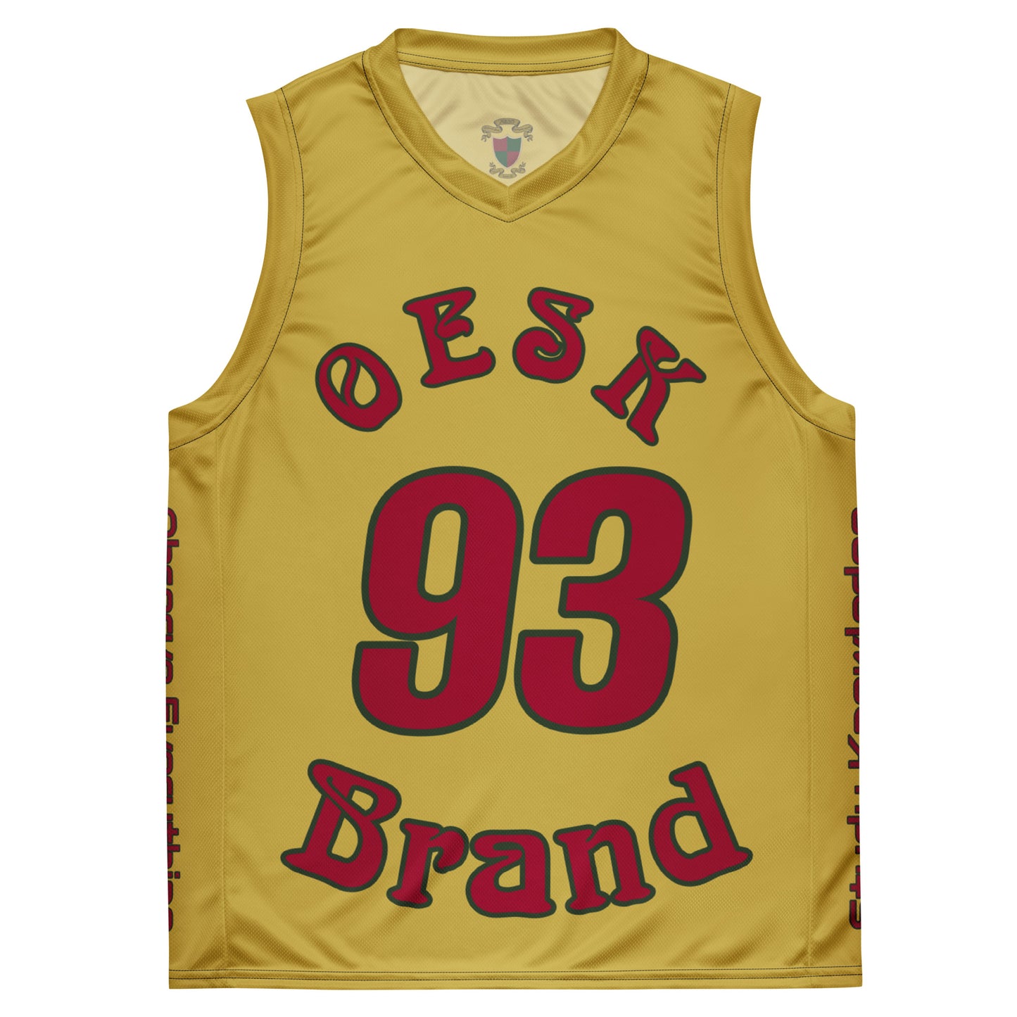 OESK Brand Gold Rush Basketball Jersey
