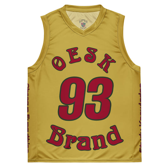 OESK Brand Gold Rush Basketball Jersey