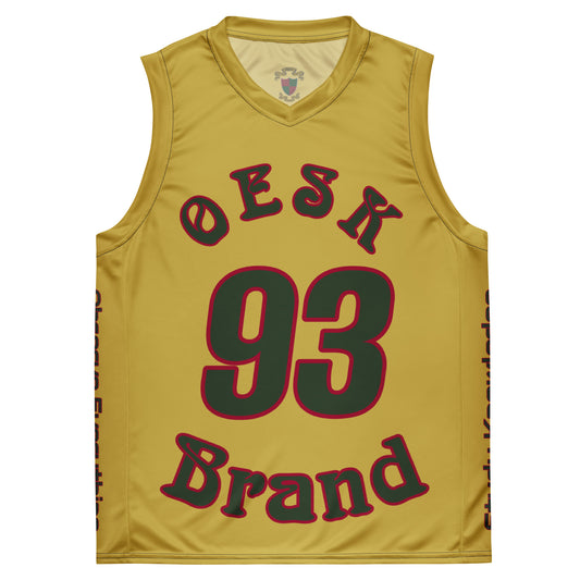 OESK Brand Gold Rush Inverse Basketball Jersey