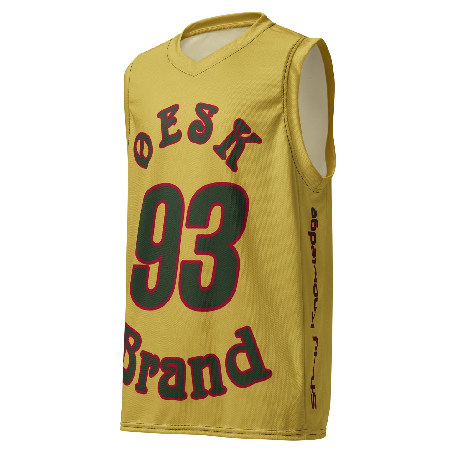 OESK Brand Gold Rush Inverse Basketball Jersey