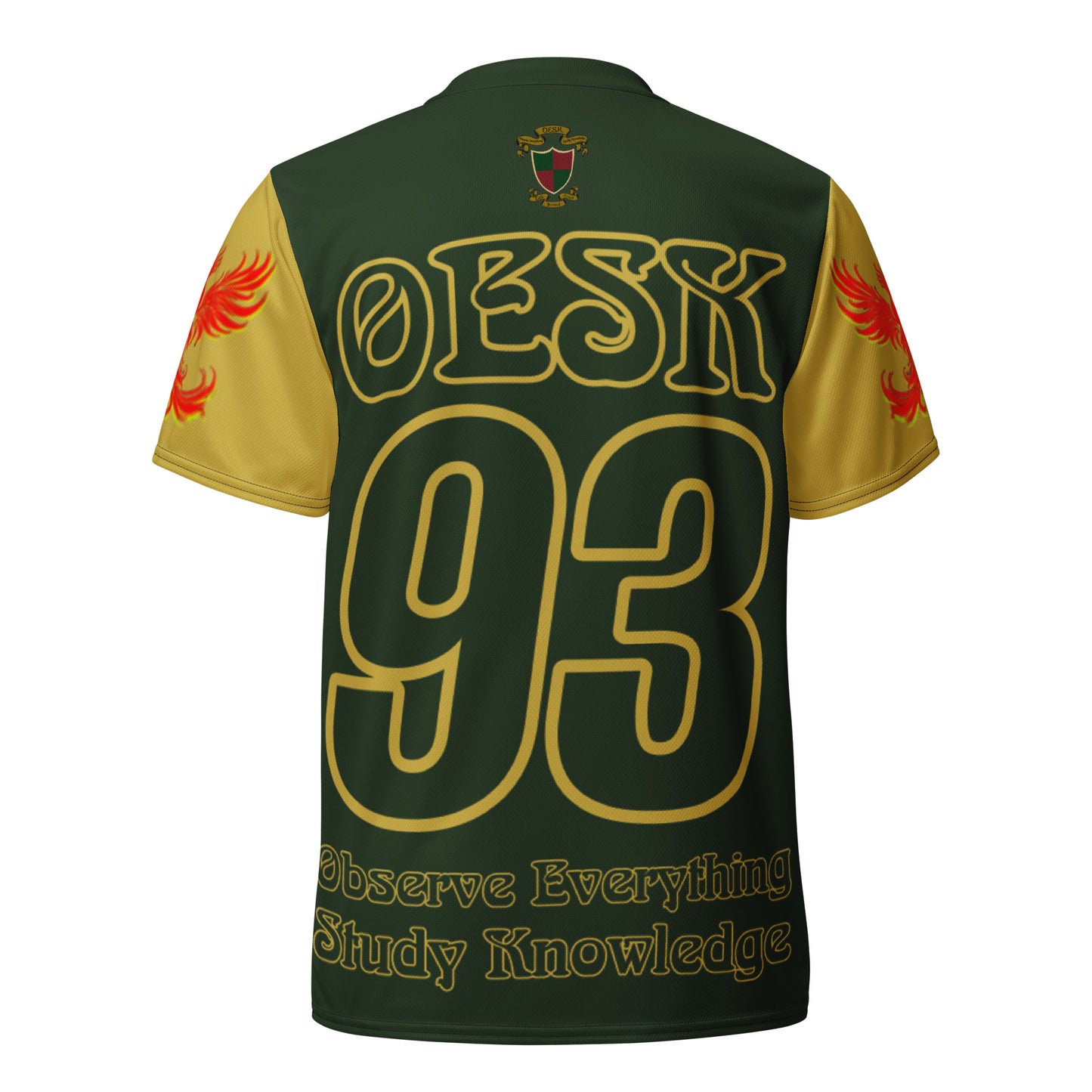 OESK Brand Home Alt. Color Rush/“Midas Touch” Sports Jersey