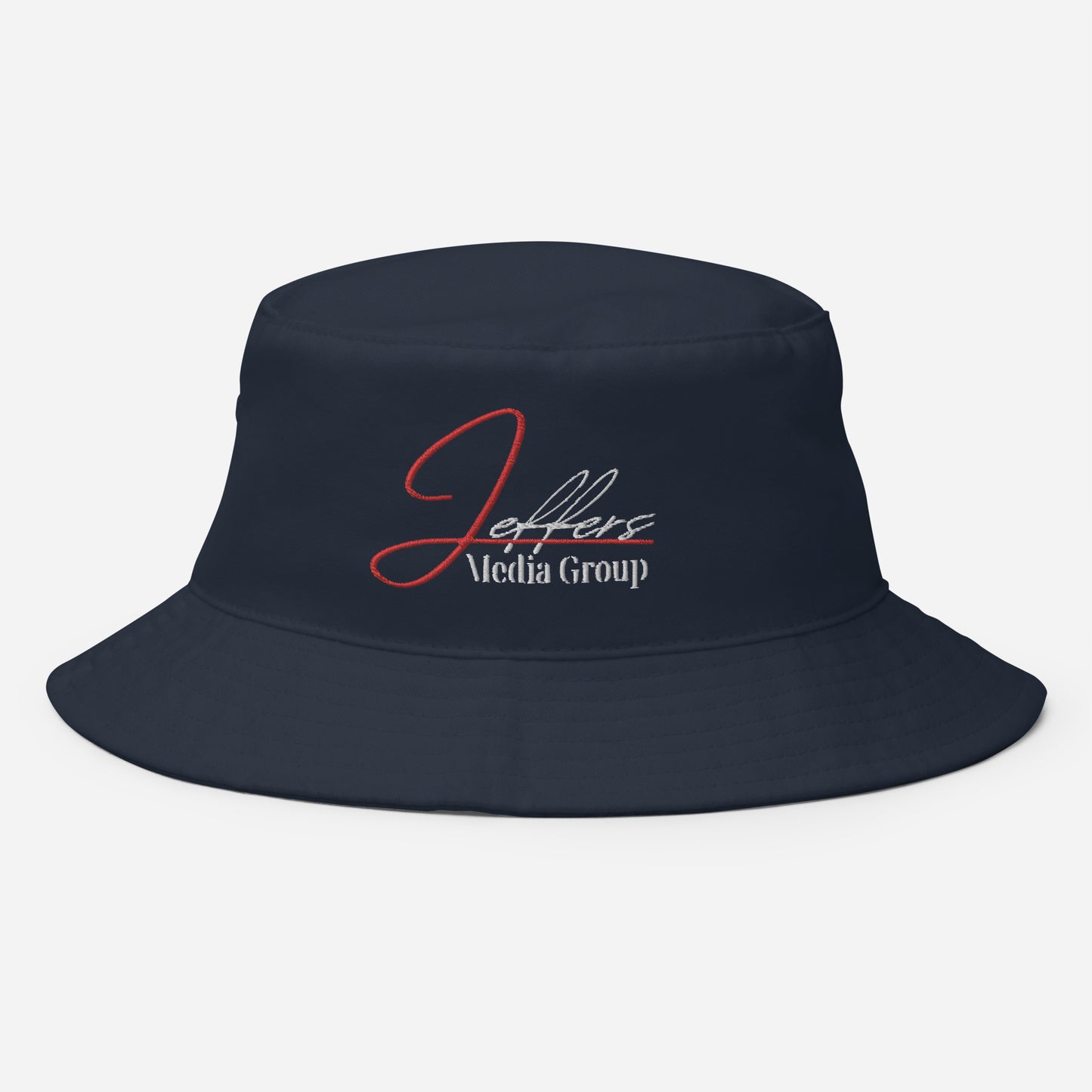 Jeffers Media Group Red J/White (Bucket Hat)