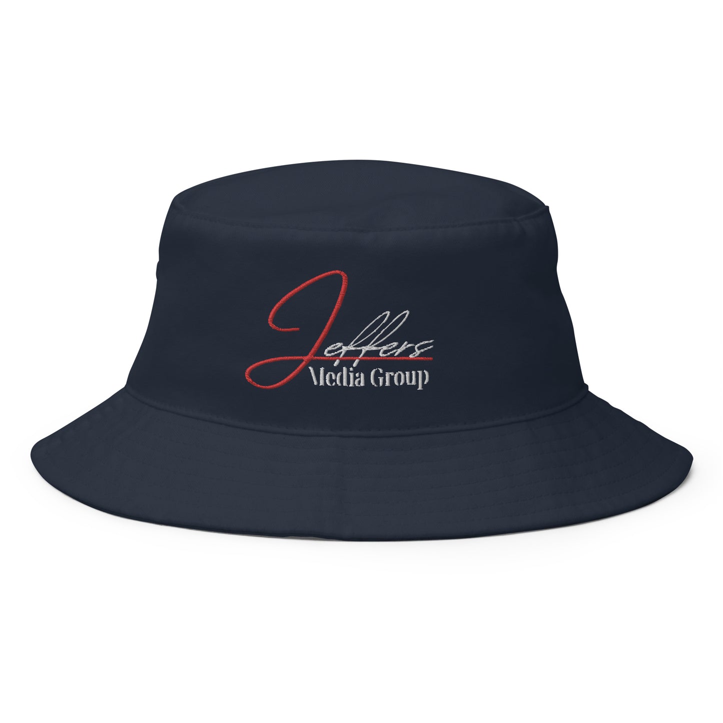 Jeffers Media Group Red J/White (Bucket Hat)