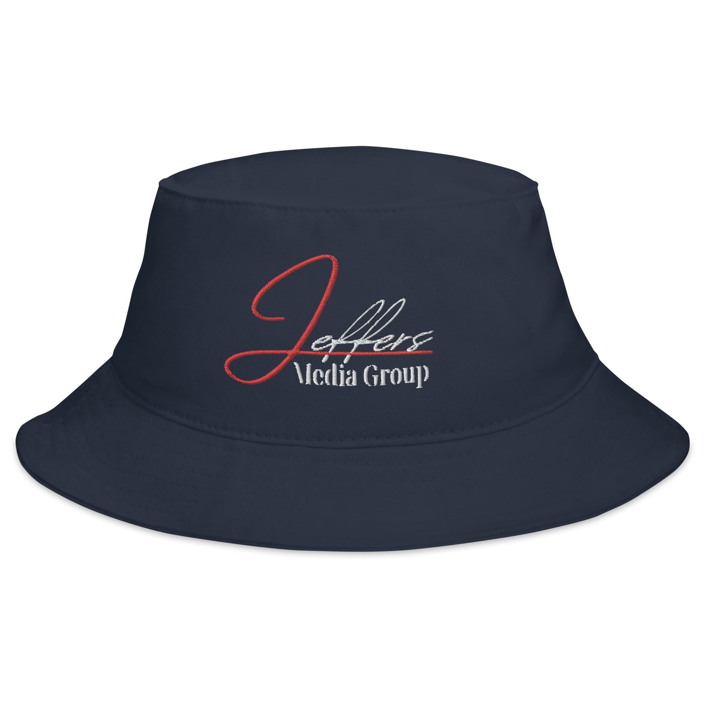 Jeffers Media Group Red J/White (Bucket Hat)