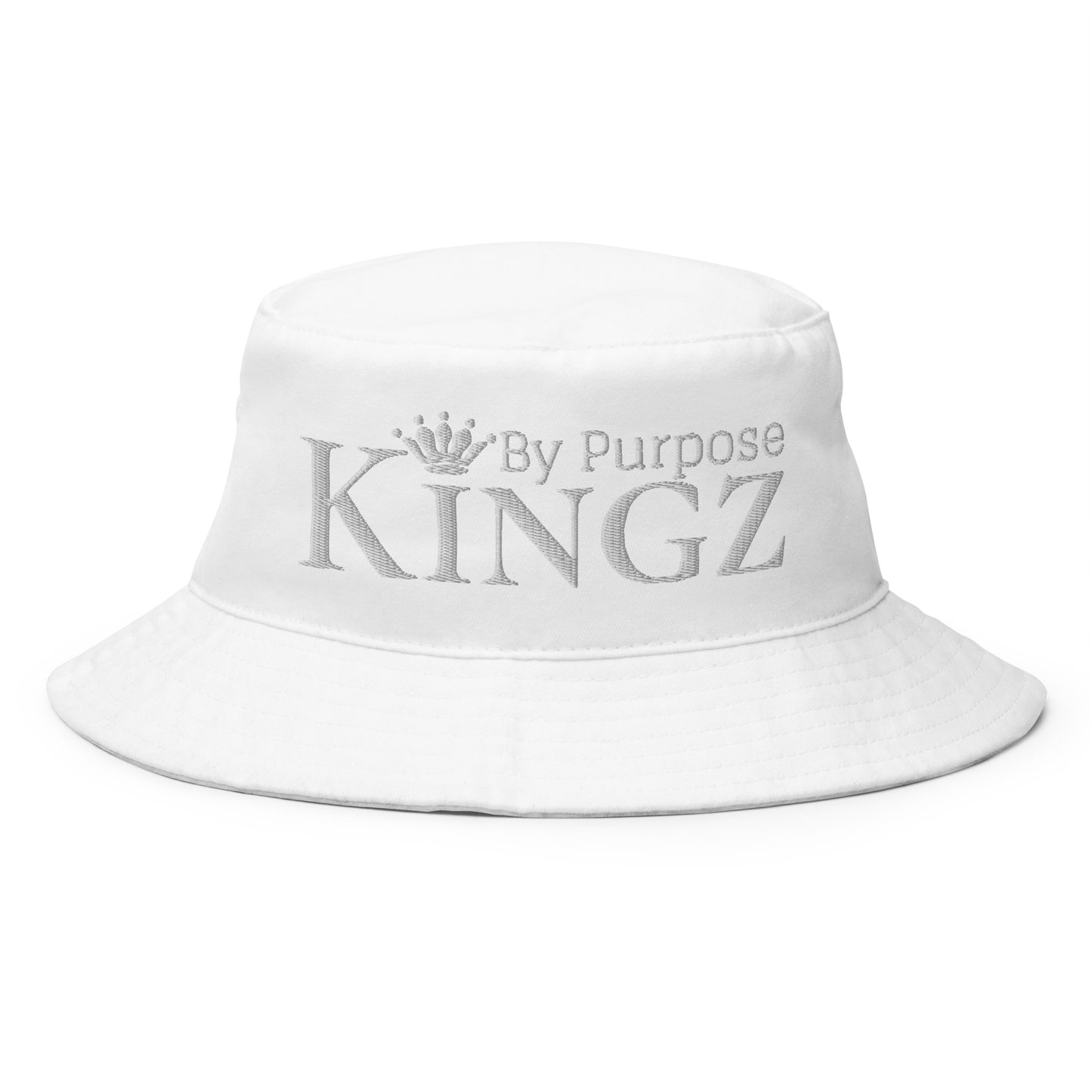 Weißer Anglerhut von Kingz By Purpose