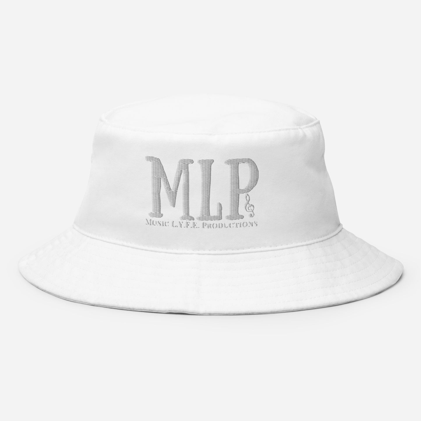 Music L.Y.F.E. Productions White (Bucket Hat)