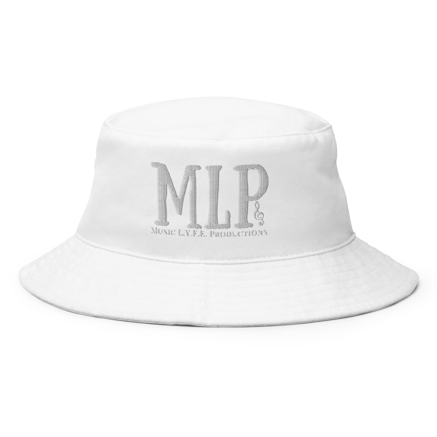 Music L.Y.F.E. Productions White (Bucket Hat)