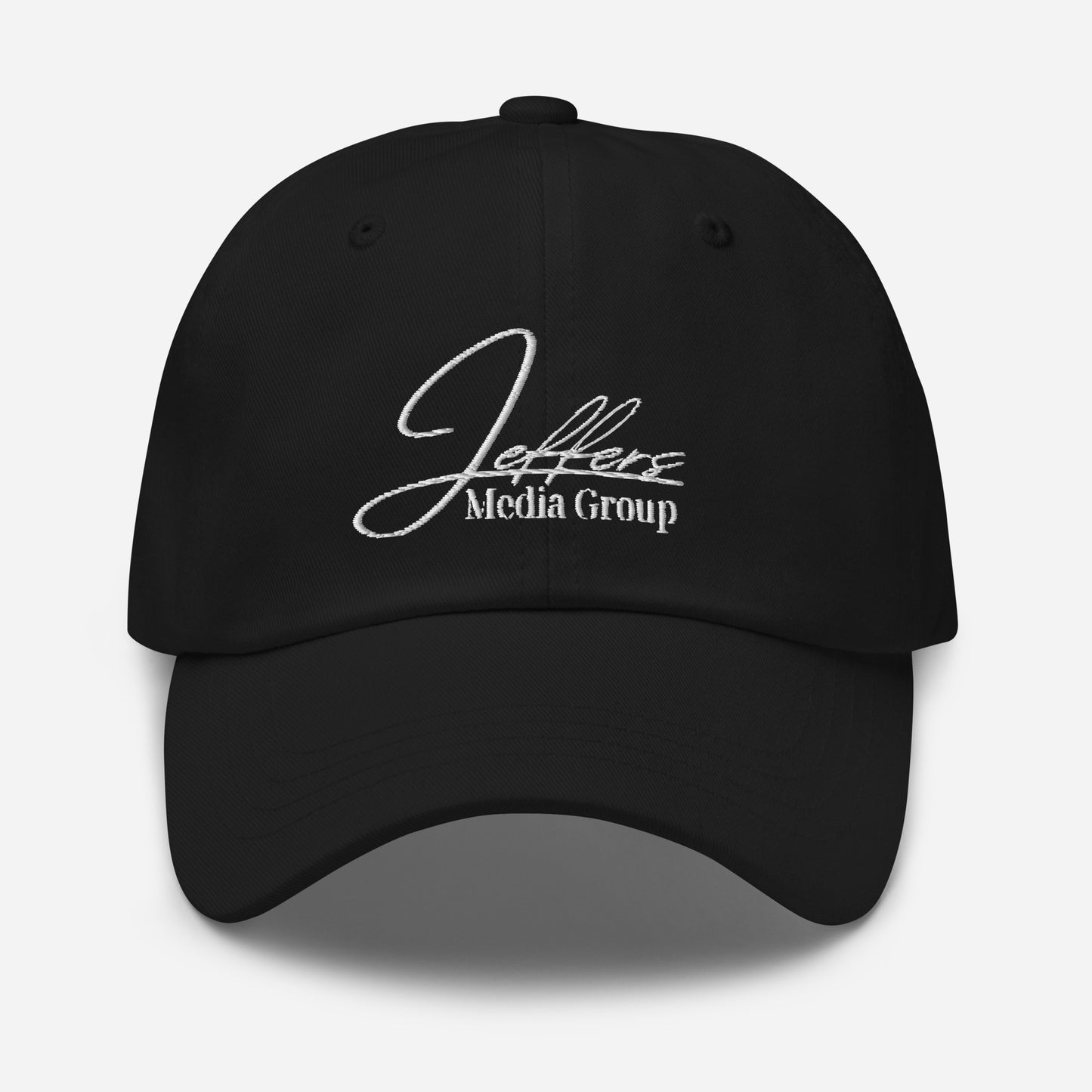 Jeffers Media Group White Dad Hat
