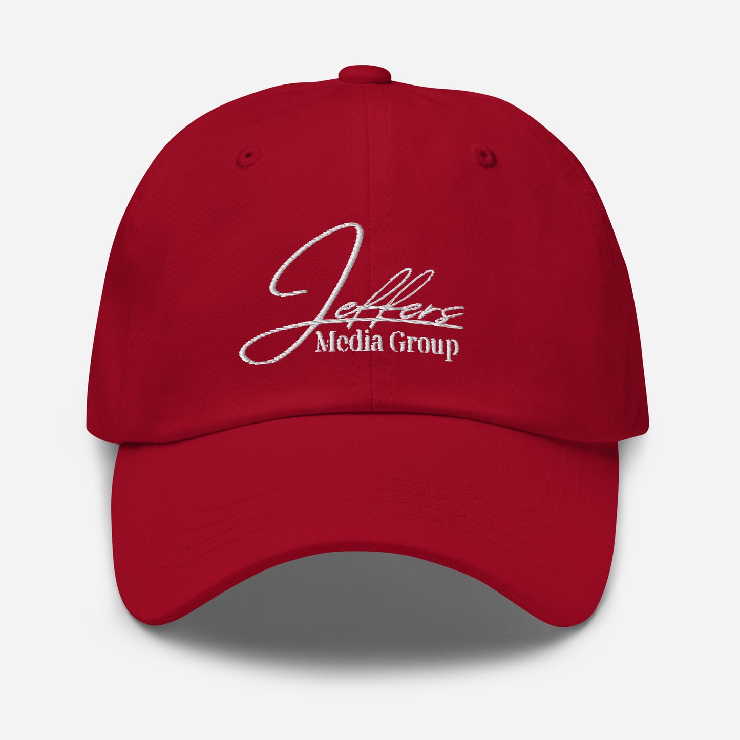 Jeffers Media Group White Dad Hat