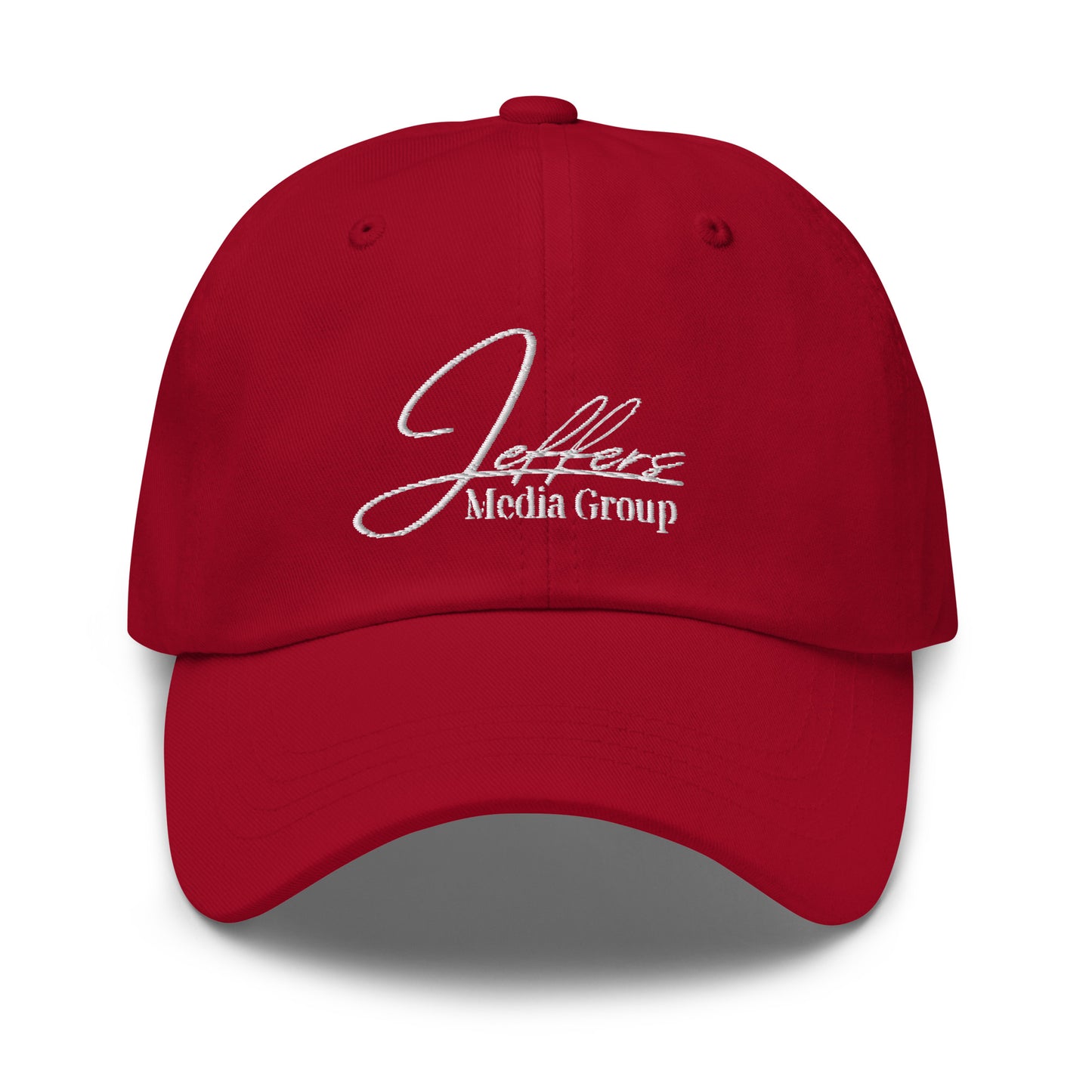 Jeffers Media Group White Dad Hat