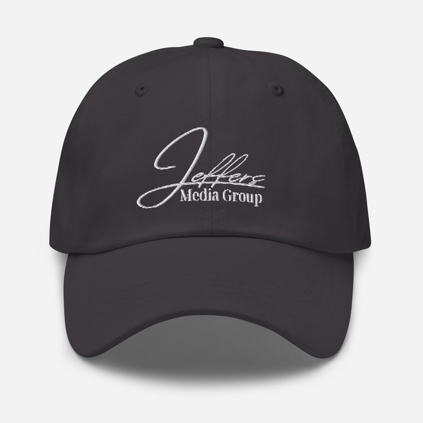 Jeffers Media Group White Dad Hat