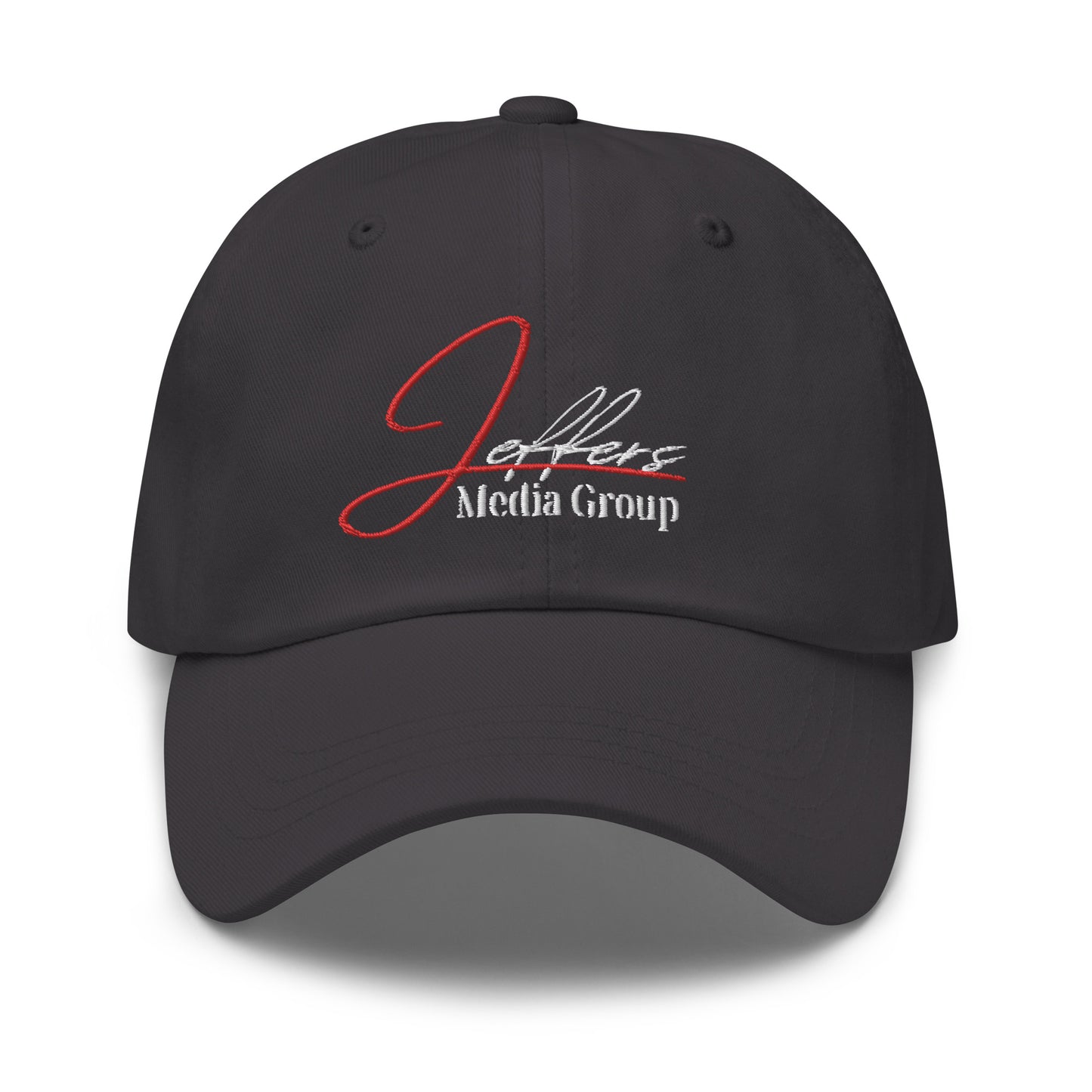 Jeffers Media Group – Dad-Mütze in Rot/Weiß