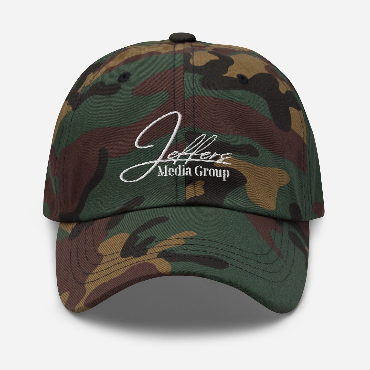 Jeffers Media Group White Dad Hat