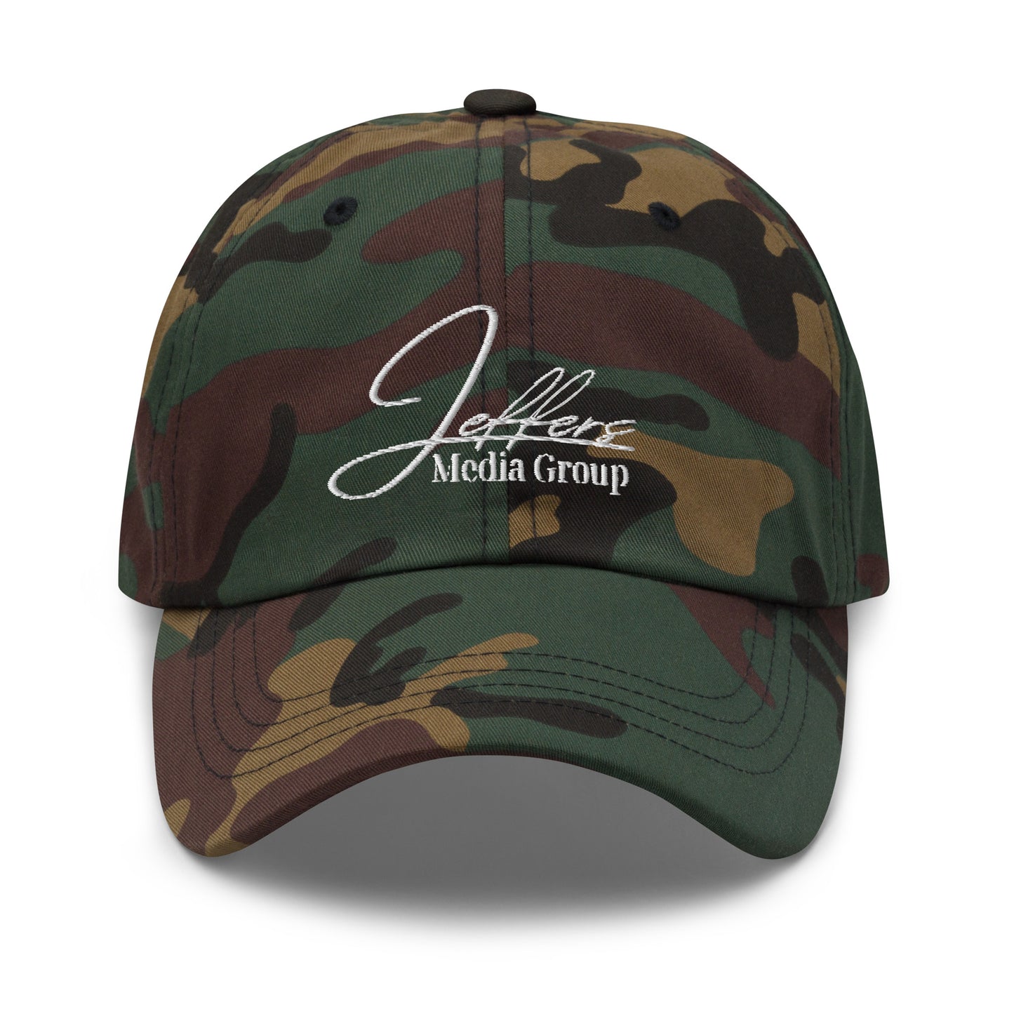 Jeffers Media Group White Dad Hat