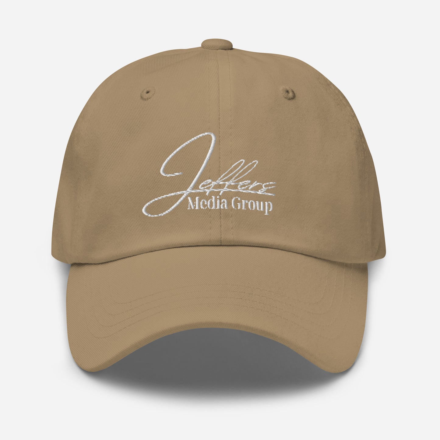 Jeffers Media Group White Dad Hat