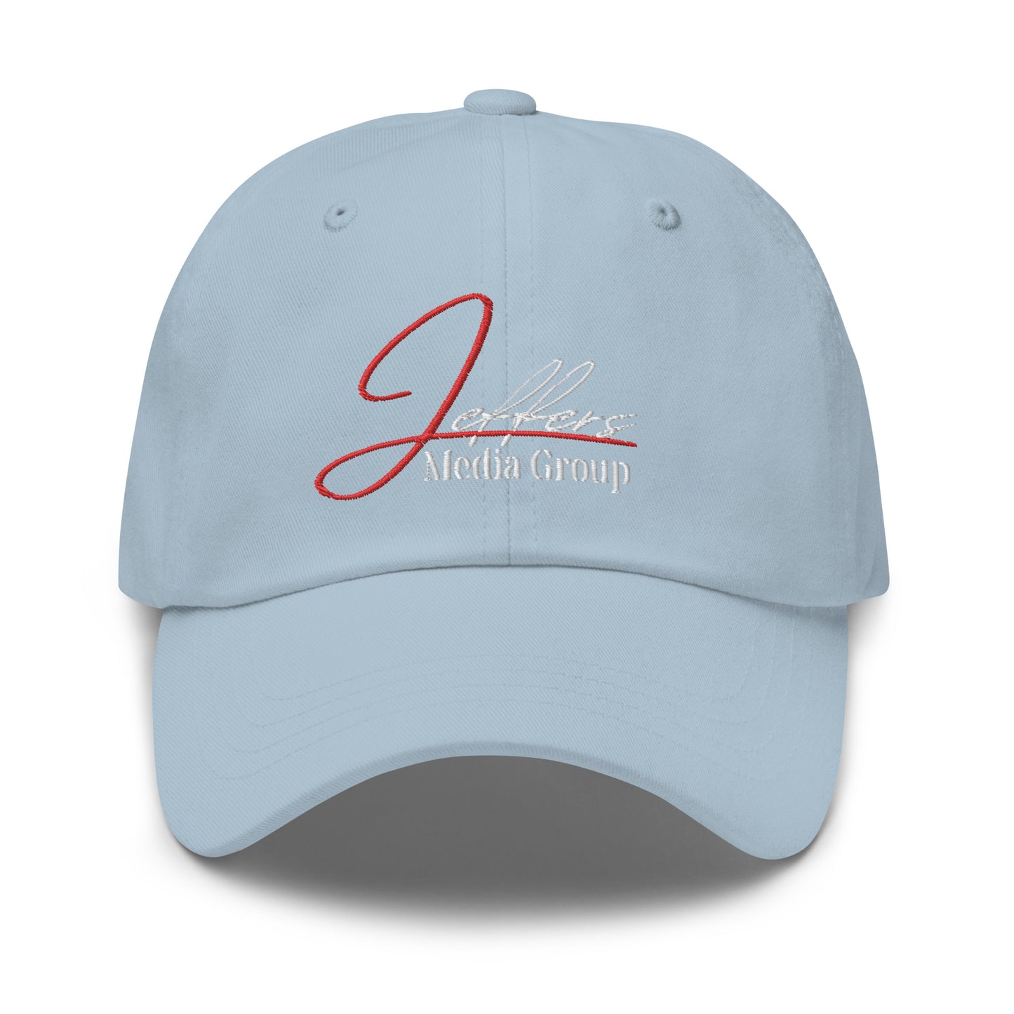 Jeffers Media Group – Dad-Mütze in Rot/Weiß