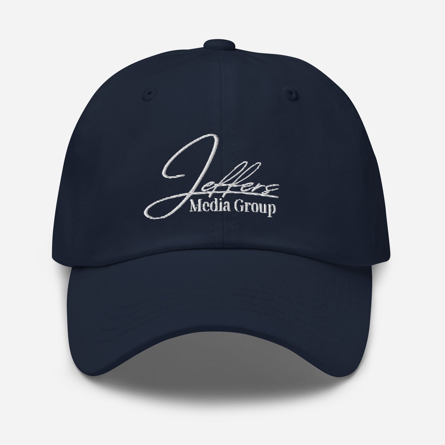 Jeffers Media Group White Dad Hat