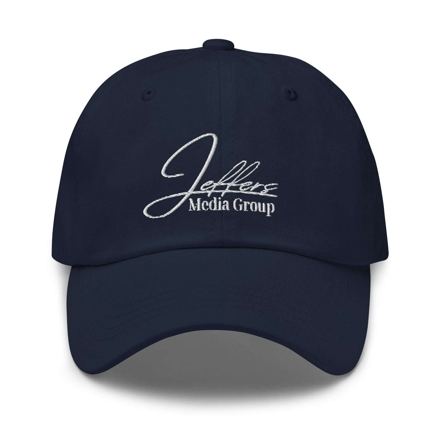 Jeffers Media Group White Dad Hat