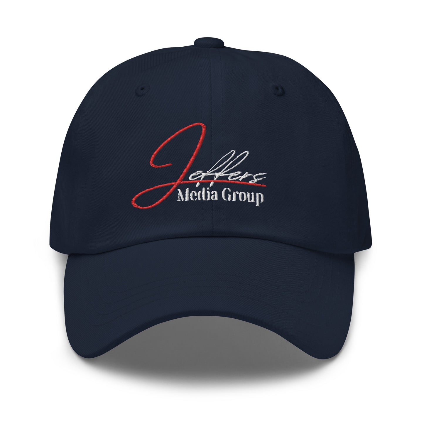 Jeffers Media Group – Dad-Mütze in Rot/Weiß