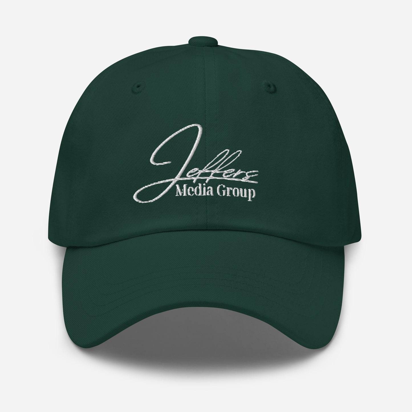 Jeffers Media Group White Dad Hat