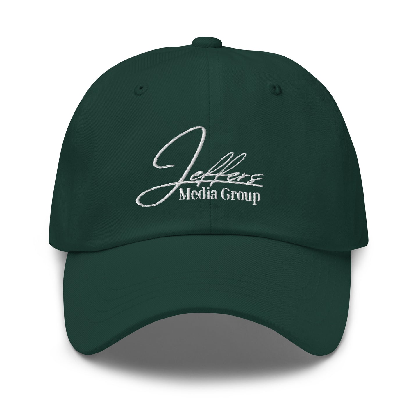 Jeffers Media Group White Dad Hat