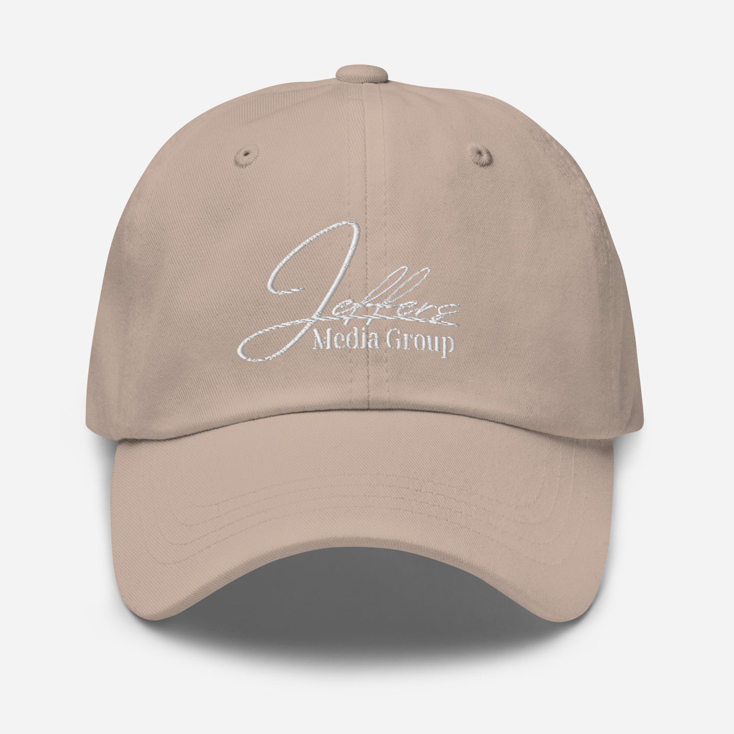 Jeffers Media Group White Dad Hat