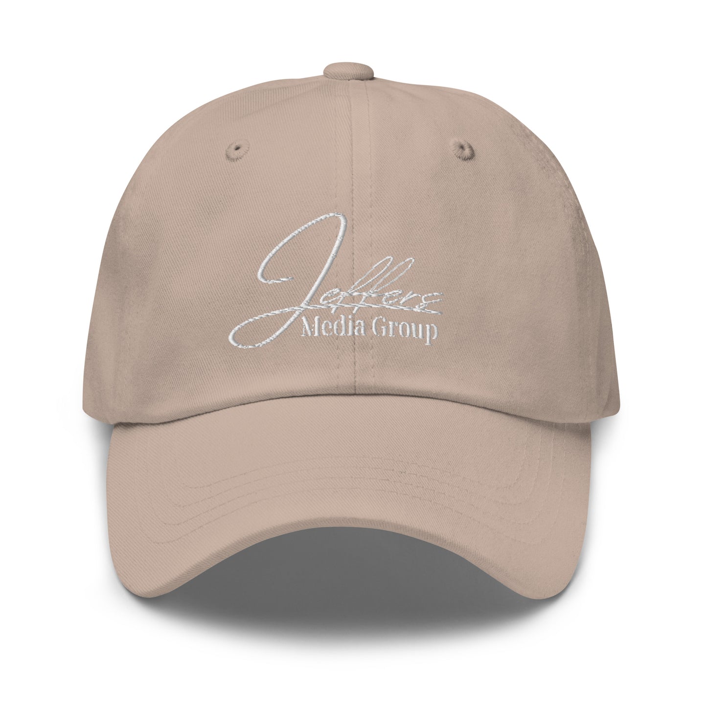 Jeffers Media Group White Dad Hat