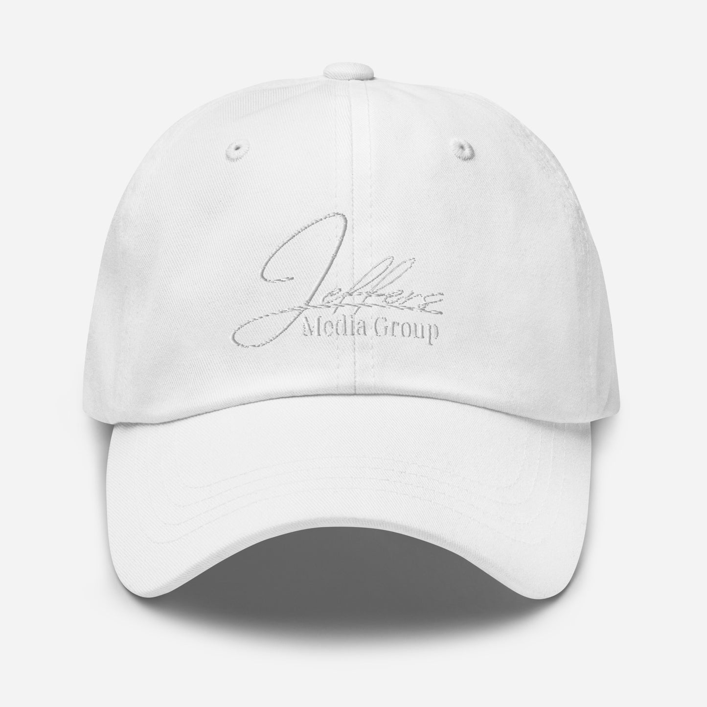 Jeffers Media Group White Dad Hat
