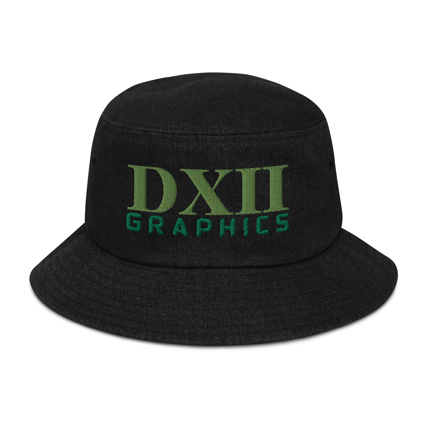 DXII/512 Graphics Kiwi Green/Kelly Green (Denim Bucket Hat)