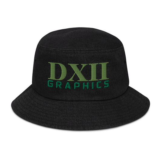DXII/512 Graphics Kiwi Green/Kelly Green (Denim Bucket Hat)