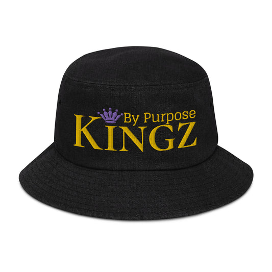 Kingz By Purpose Royal Combo (dorado/dorado/púrpura) Sombrero de cubo de mezclilla